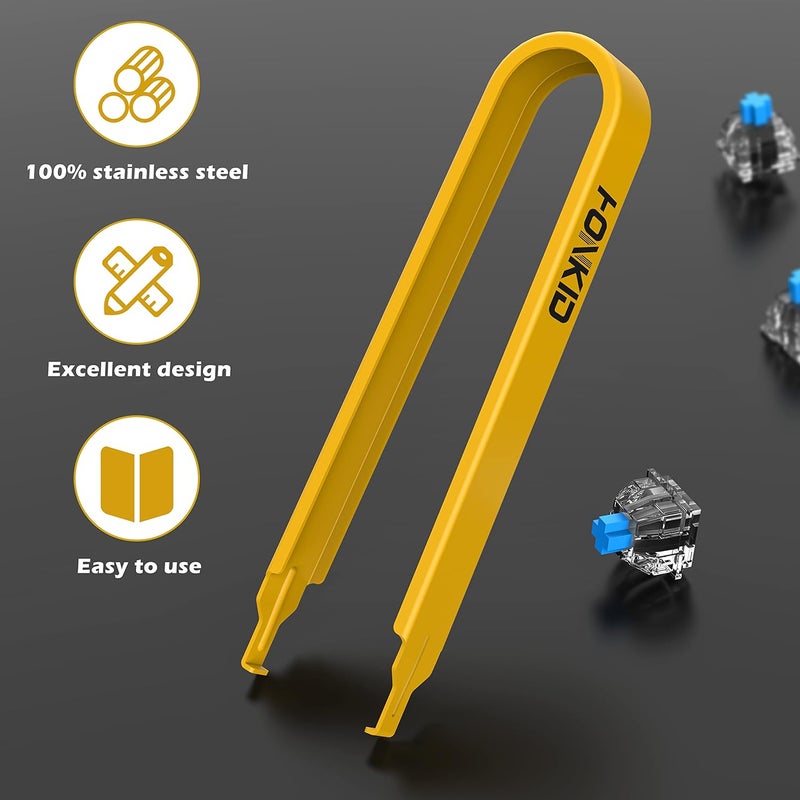 HONKID Switch Puller,Stainless Steel Key Remover for Replacement Mechanical Gaming Keyboard Switches - Image 2